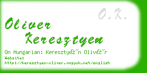 oliver keresztyen business card